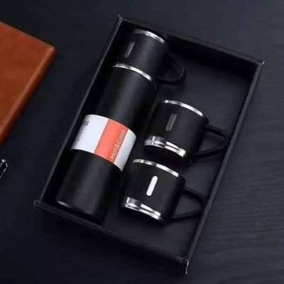 Vacuum Flask Set - 500ml-black
