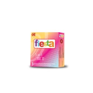 3 In 1 Fiesta Condoms - 3's X 12 Packs