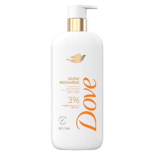 Exexfoliating Body Wash Glow Recharge Energizes & Illuminates Skin 3% Brightening Serum