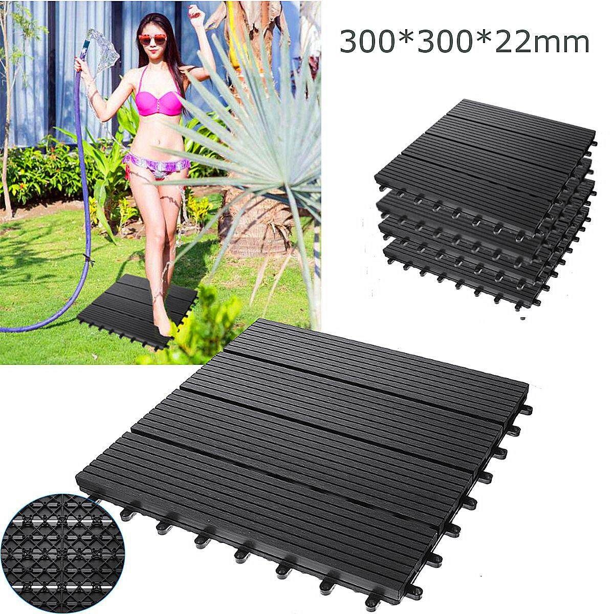 Wood - Plastic Composite Floor Outdoor Anti - Corrosion Wooden Floor Swimming Pool Non - Slip Floor