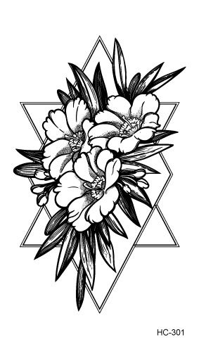 Stickers Sex Art Black 1 Girl Body Fake Tatoos Black Sticker Gun Temporary TriangleTattoos Arm PCS Waterproof Tattoo Kiss