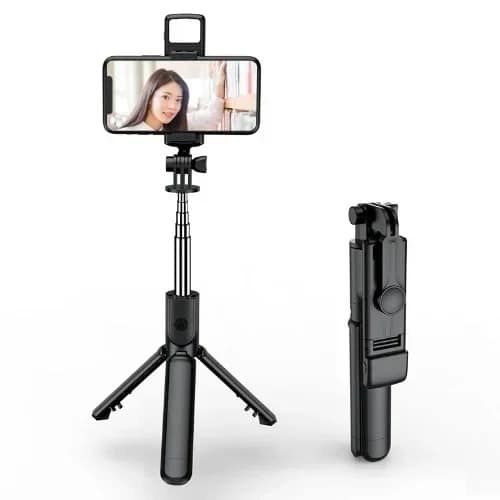 Wireless Bluetooth Adjustable Selfie Stick + Tripod & Fill Light -s03
