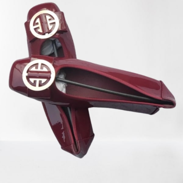 Ladies Flat Shoe-red