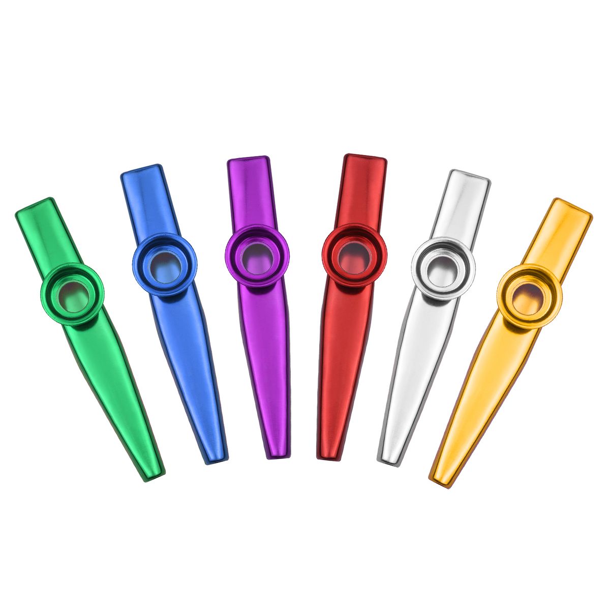 6pcs Aluminum Alloy Kazoo Musical Instrument For Child