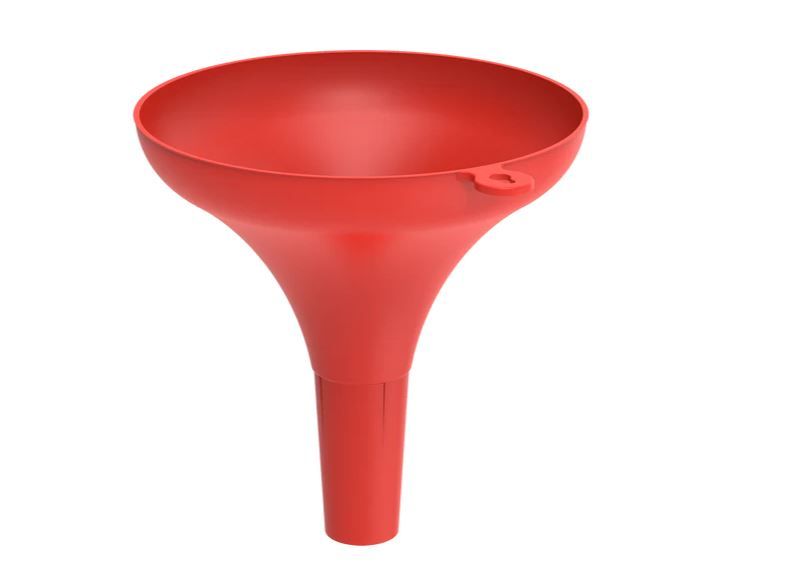 6-Inch Large Funnel, Red