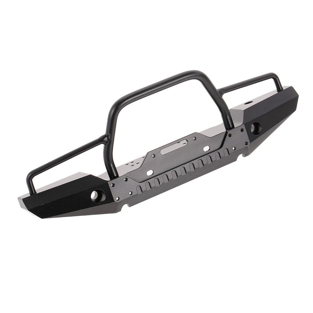 Metal Front Bumper With 2 LED Light Lamp For Traxxas TRX-4