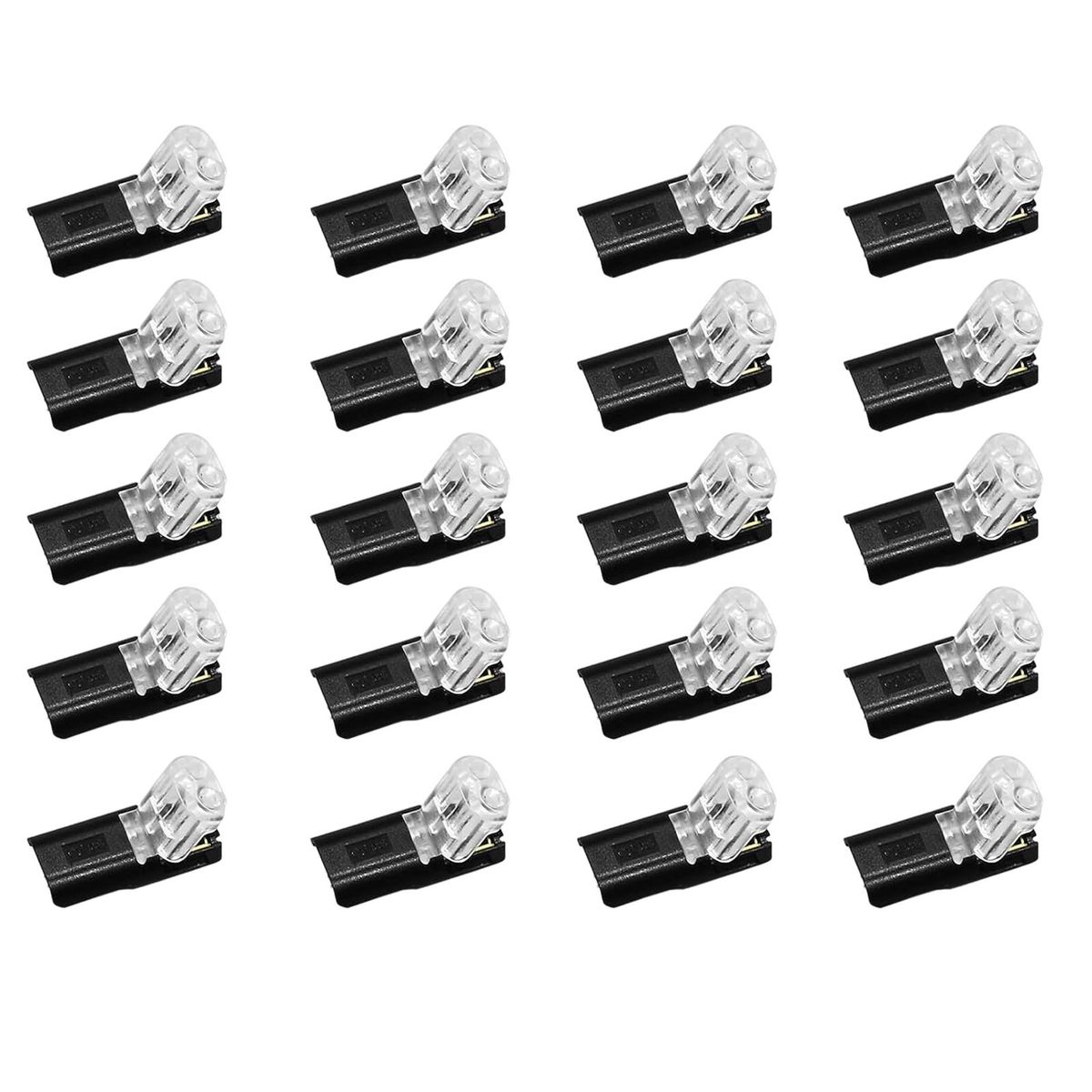 Led Strip Light Connectors 20 Pack Double-wire Led Light Strip