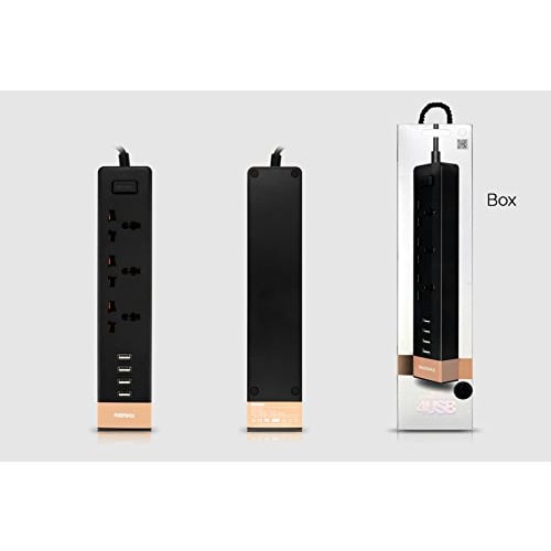 Ru-s2 3 Power Socket 4 Usb Port Charger