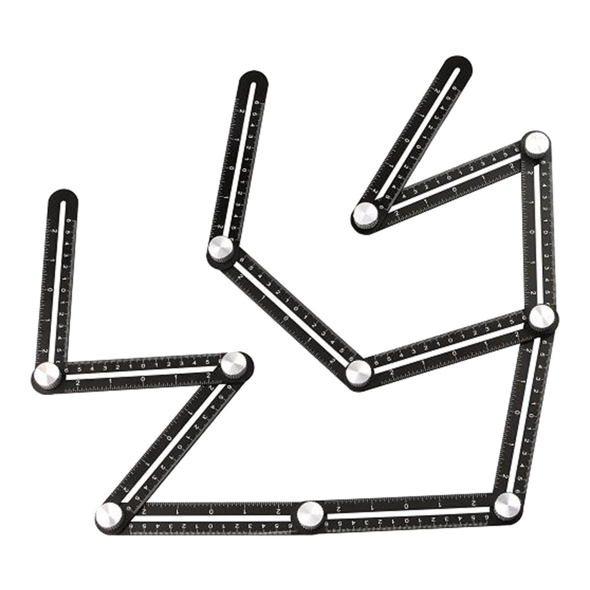 12-Sided Angle Finder Tool, Template Tool Ruler Finder Measuring Ruler