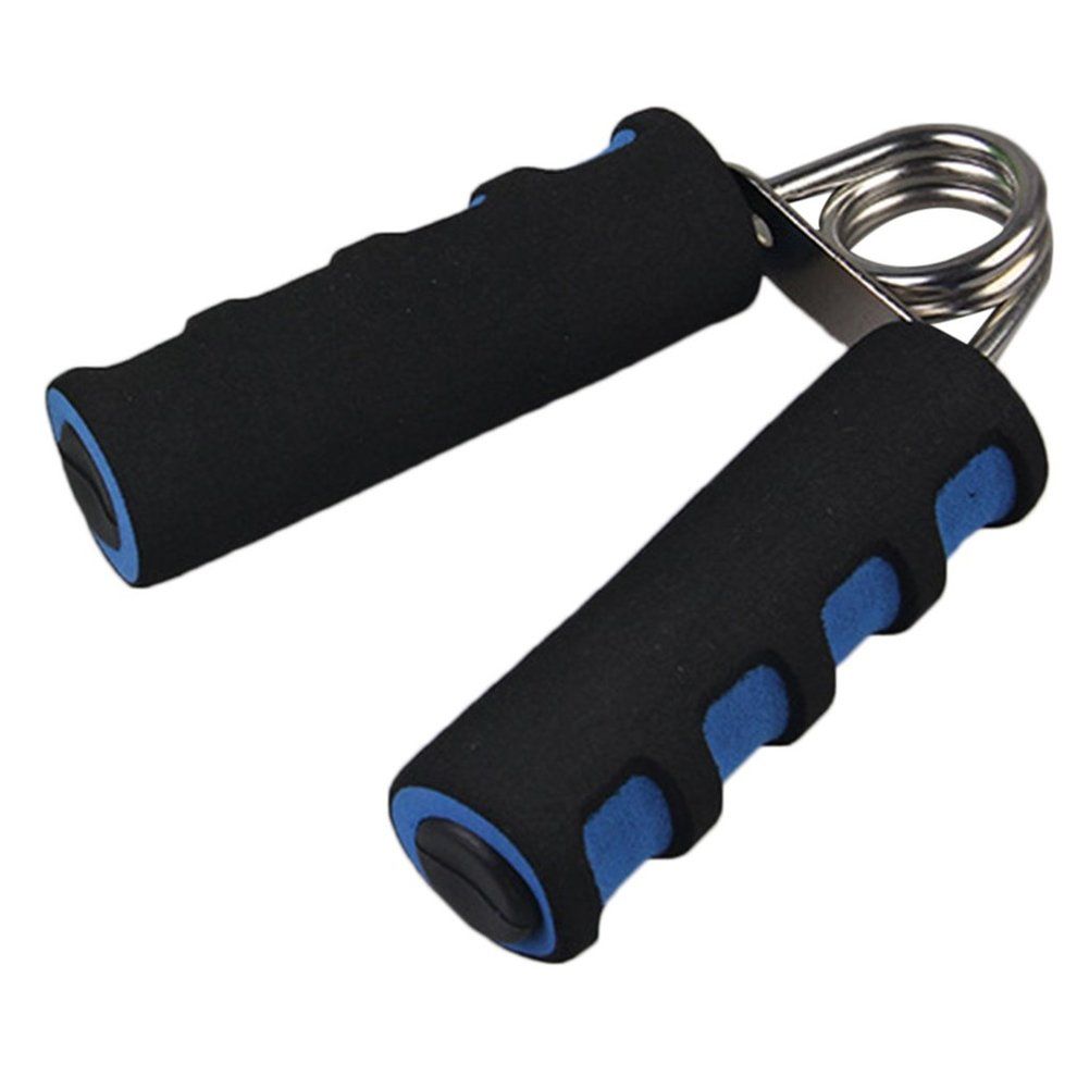 Spring Hand Grip Finger Strength Exer Ise Sponge Forearm Health Builder-black & Blue