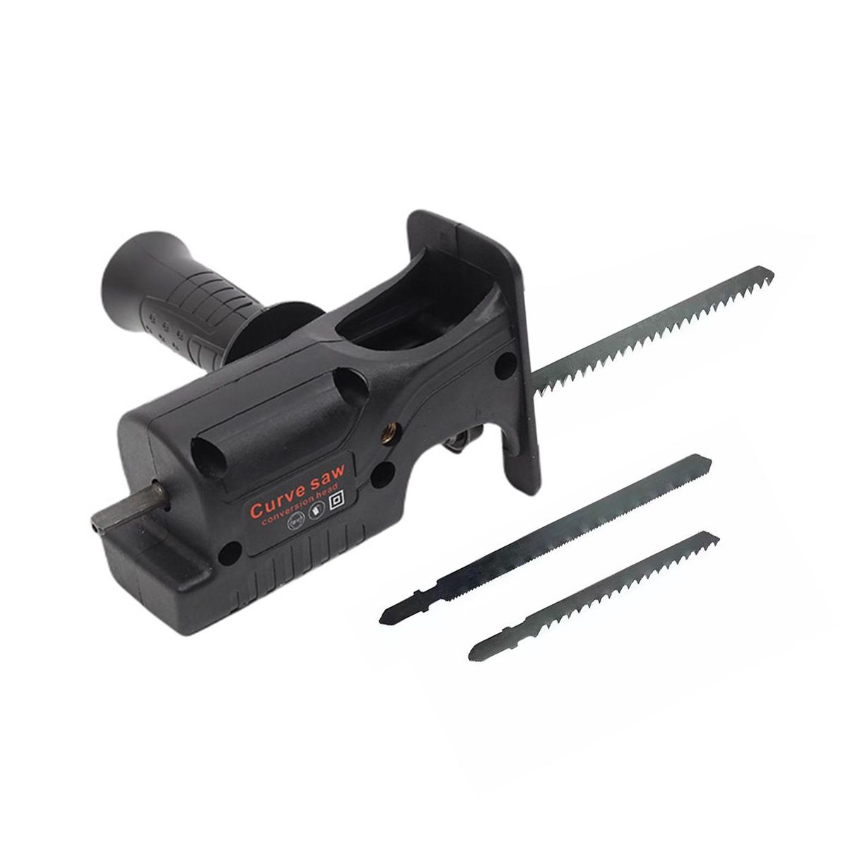 Electric Drill to Reciprocating Saw Adapter with 3 Replaceable Saw Blades Power Drill Modified Tool Electric Saw Converter for Wood Metal Plastic Bone Leather