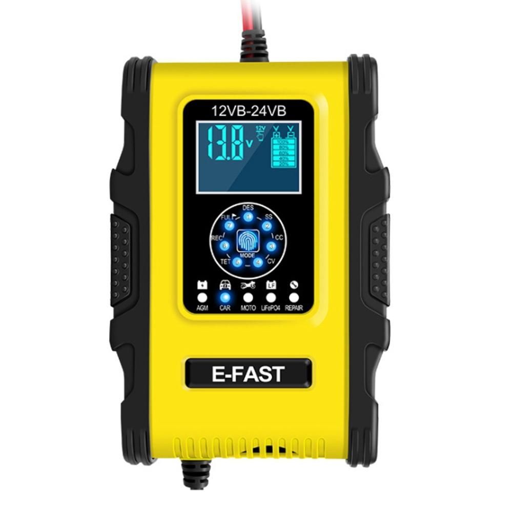 7 Stage Intelligent Car Battery Charger 12V 24V 12A