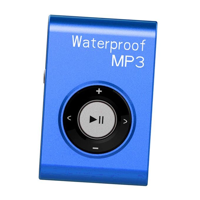 Top Quality Mp3 Music Player Waterproof Radio 4GB With Clip Blue