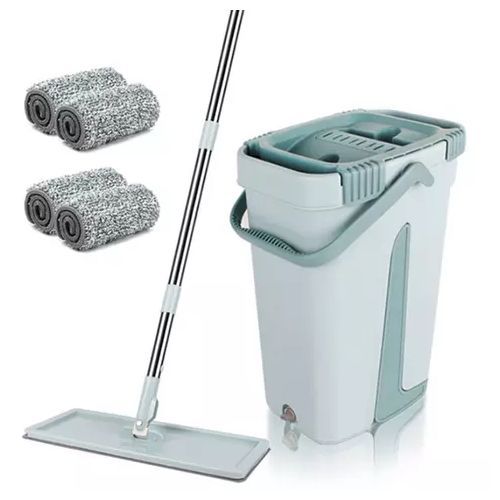 Microfiber Mop With Bucket, Clean Squeeze Handsfree Mop