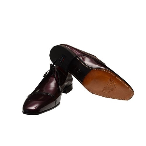 Men's  Patent  Leather Purple  Shoe