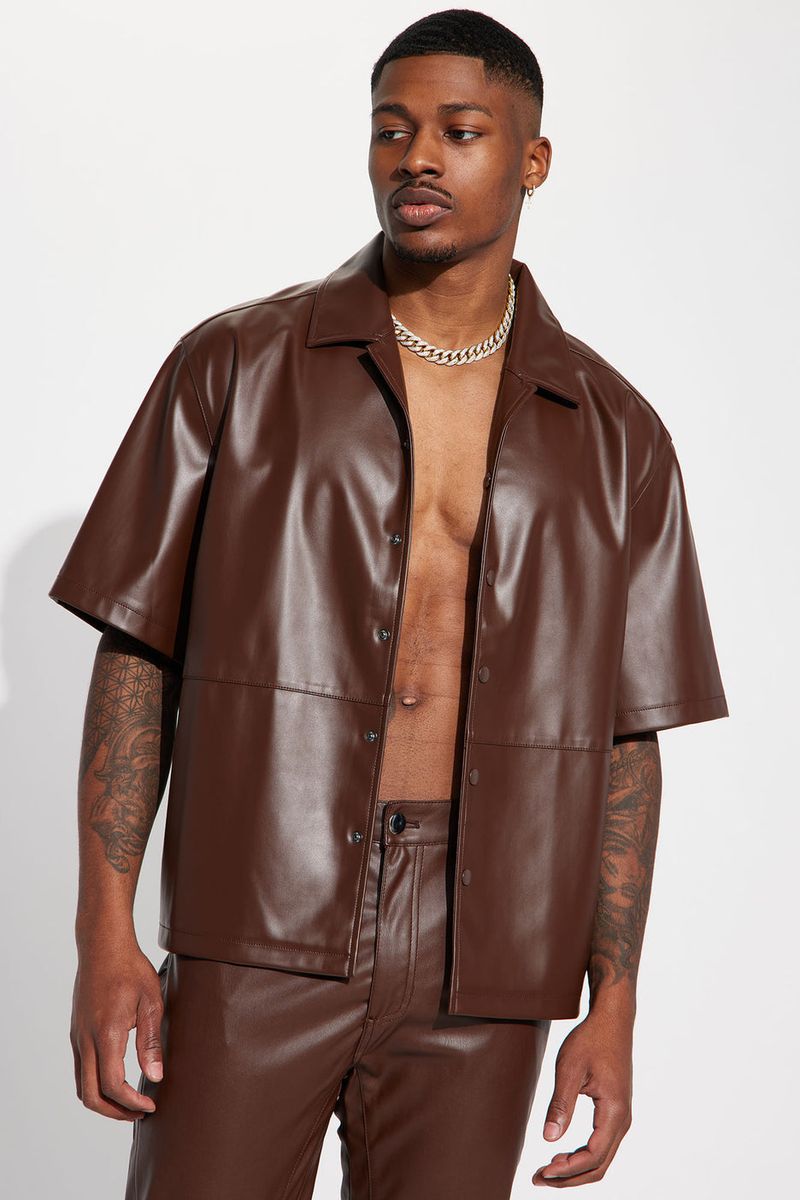 Luxury Daren Leather Top Only - Brown