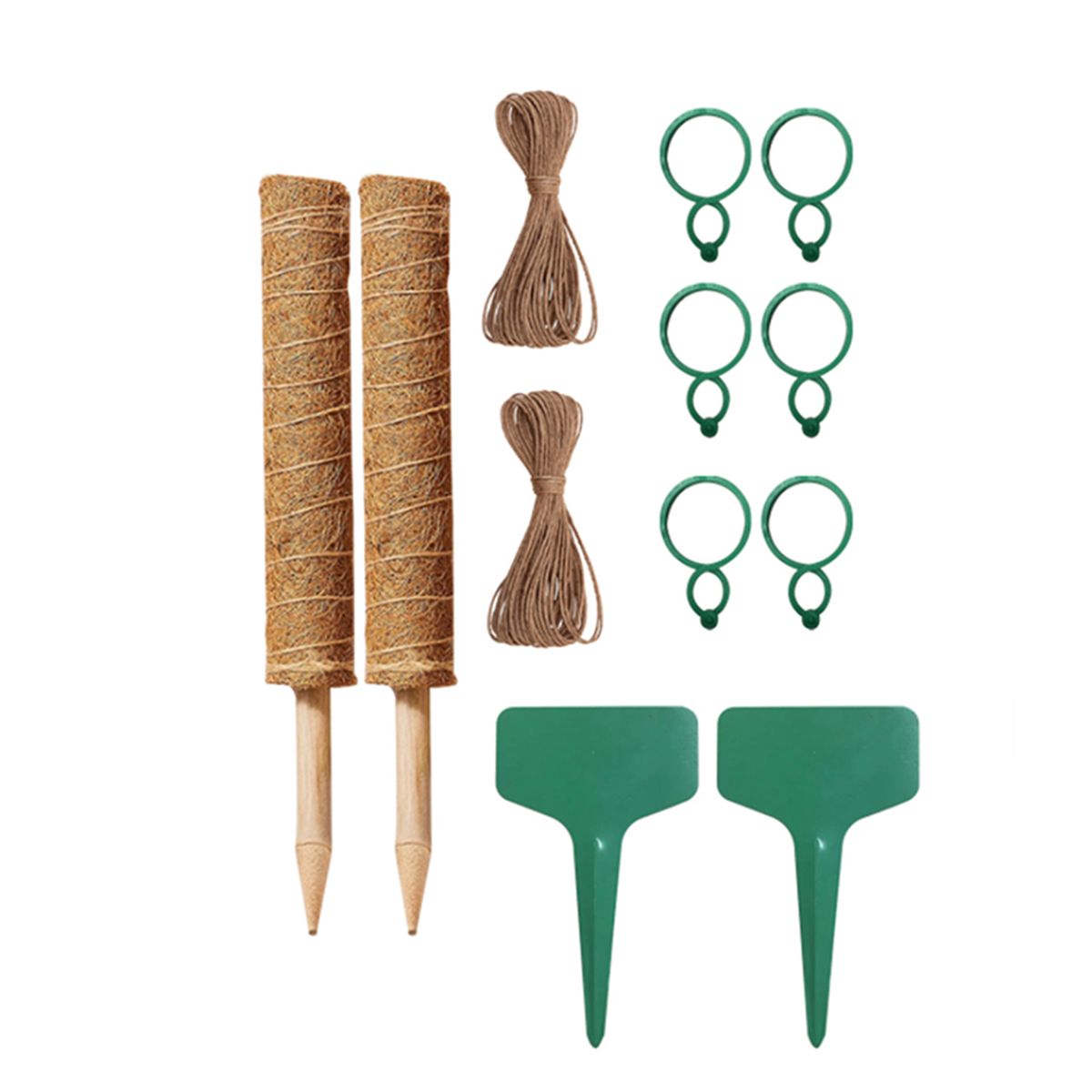 2Pcs 11.8'' Moss Poles Plant Stake Support For Climbing