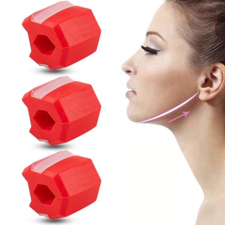 3PCS 6th Generation Masseter Ball Face-Lifting Device 6th Generation (Red)