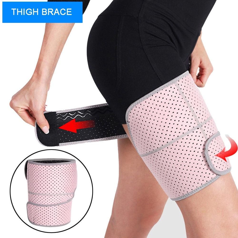 1Pcs Thigh Brace, Quad Hamstring Wrap Compression Sleeves, Leg Sleeves Support