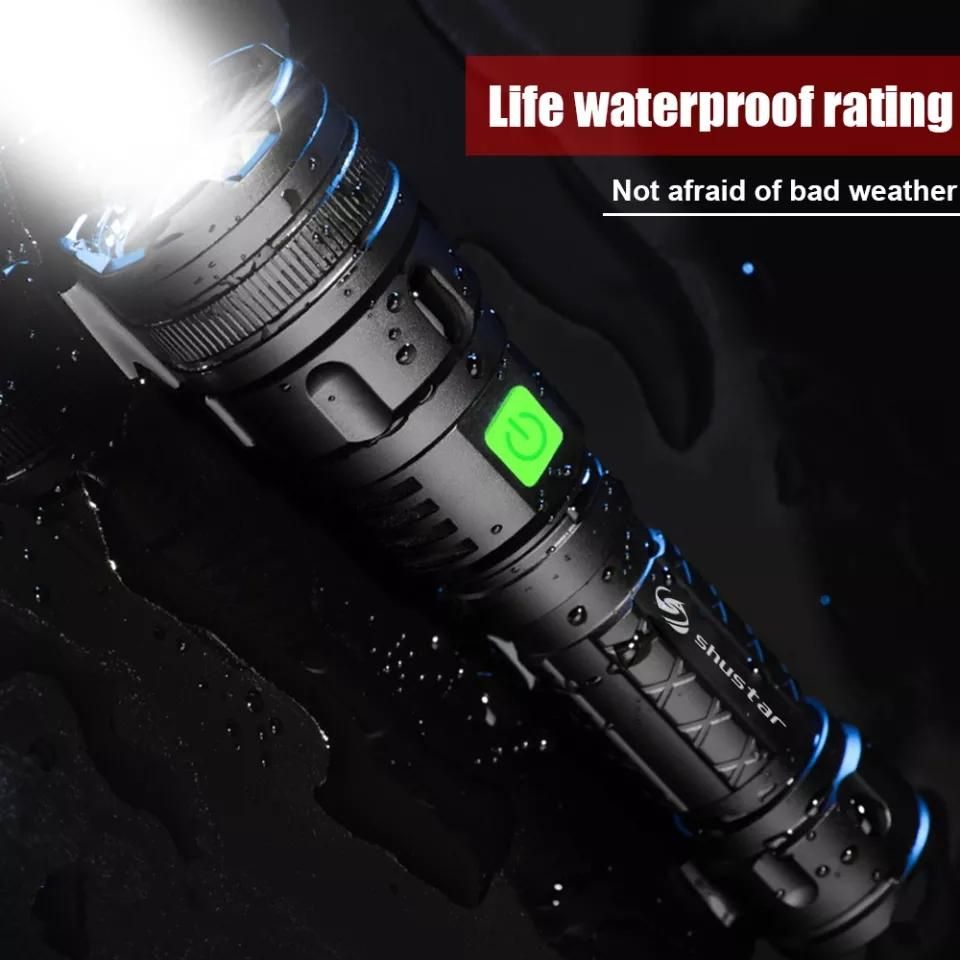 Powerful Security Tactical Aluminum Waterproof Flashlight