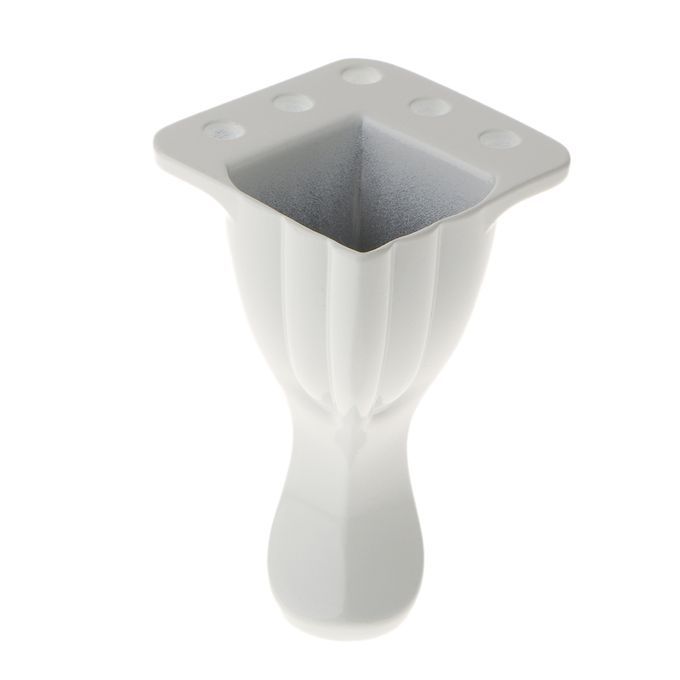 Sofa Leg Chrome Metal  Replacement Stand Holder Plinth 80mm 80mm White