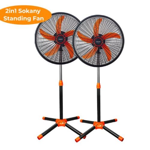 2 Sets 18 Standing Fan - 5 Blades