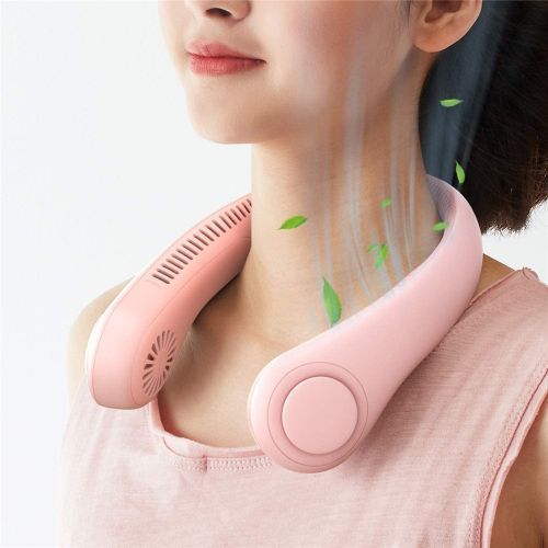 Hanging Small Neck Fan Usb Charging Leafless Electric Fan