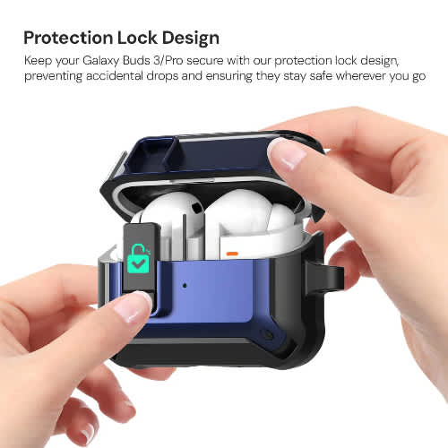Shockproof Protective Case For Samsung Galaxy Buds 3 / 3 Pro - Blue
