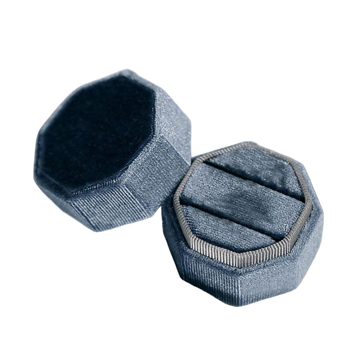 Jewelry Box Couple Rings Box Dressing Table Jewelry Organizer Blue