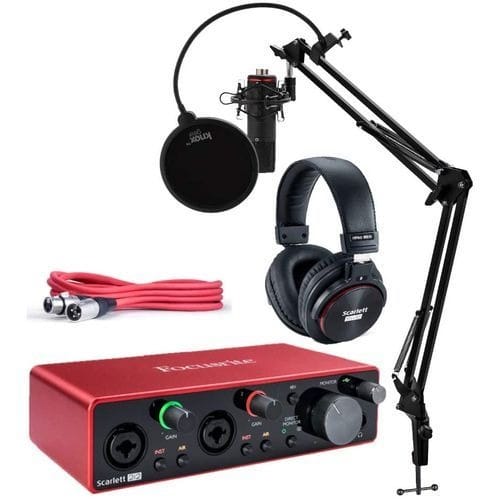 Scarlett 2i2 Studio 3rd Gen Usb Audio Interface Bundle ,shock Mount, And Filter