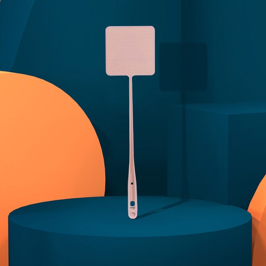 Plastic Fly Swatter Long Handle Fly Swatter Strong Flexible