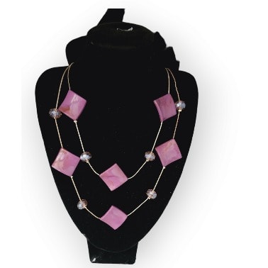 Star Acryclic Necklace - Purple