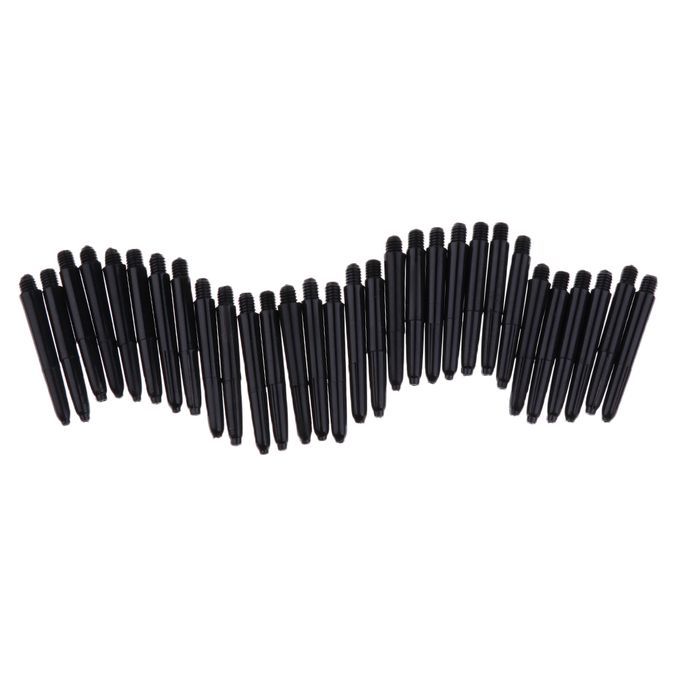 30x Durable Plastic Dart Stems Shafts Universal For Steel  Soft Black