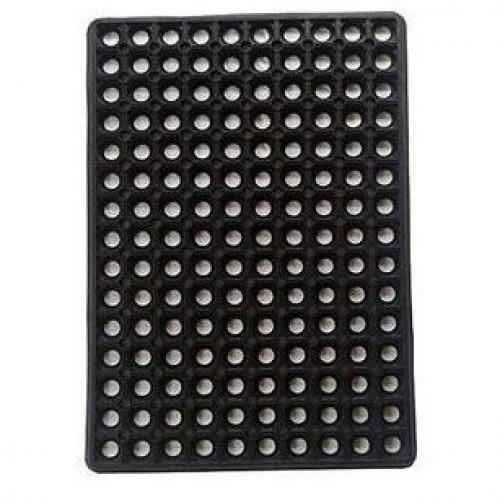 Perforated Anti-slip Rubber Rain Water Resistant Door Foot Mat - 60cm X 40cm