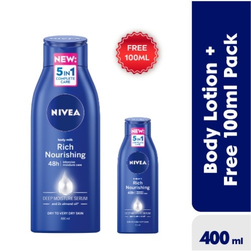 Rich Nourishing Body Lotion For Women 400ml + Free 100ml