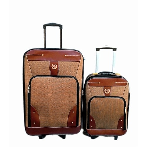 Big And Small Set Flexible Luggage Boxes - Brown