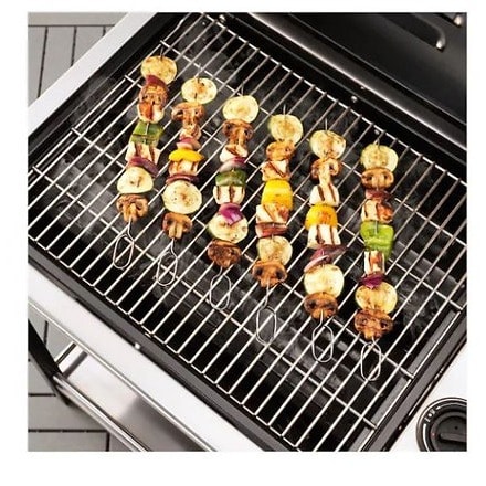 Shashlik Skewer Set - 4pcs - Silver