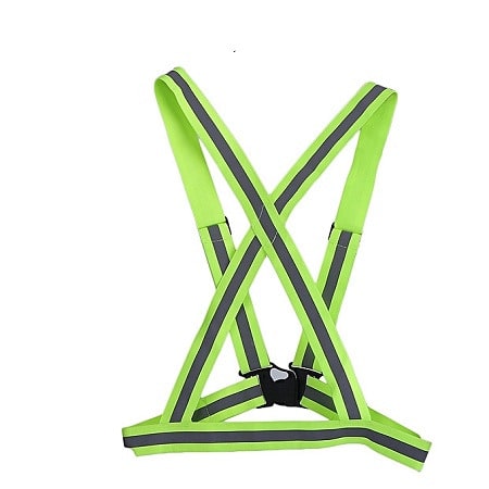 Elastic Reflective Safety Jacket - Lemon Green