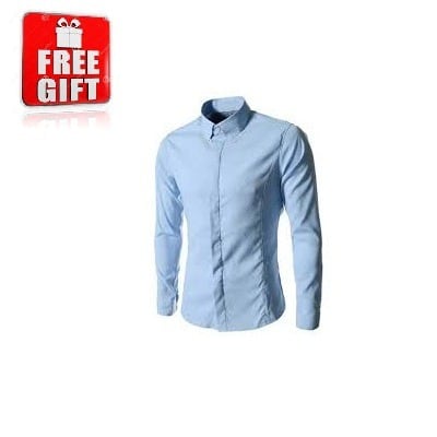 Mens Longsleeve Shirt - Blue