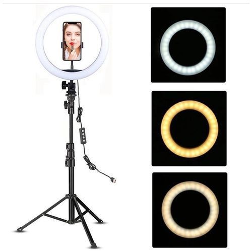 Long Tripod Stand+USB Led Ring Light Mobile Real-time