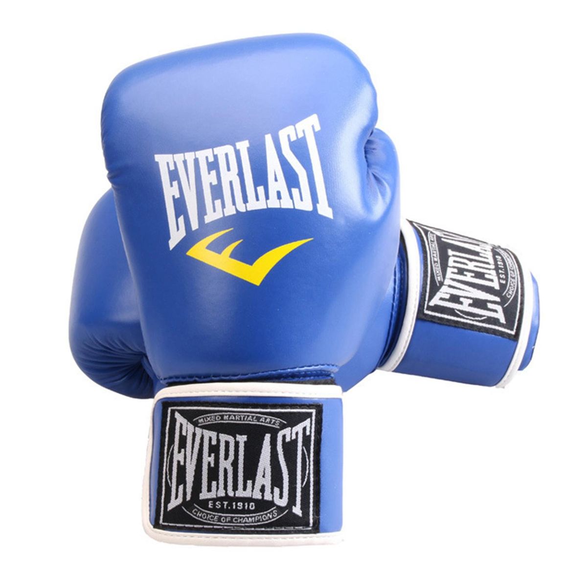 Fashionable Letter Boxing Gloves Punch Professional Faux for Men Blue