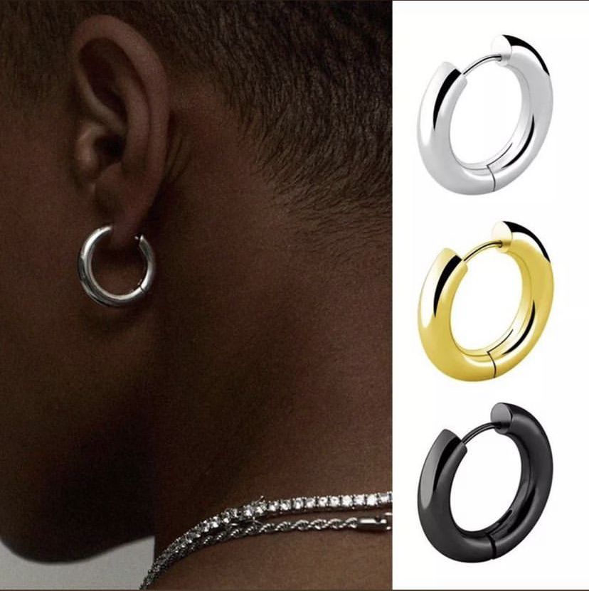 3 PAIRS TRENDY UNISEX LUXURY STUD EARRING