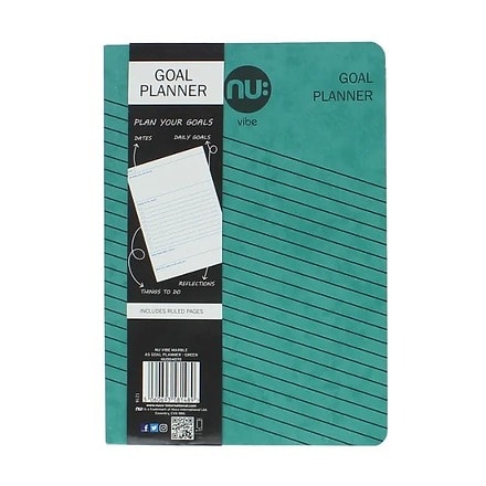 Nu Vibe Stripe A5 Goal Planner - 80 Pages - Green
