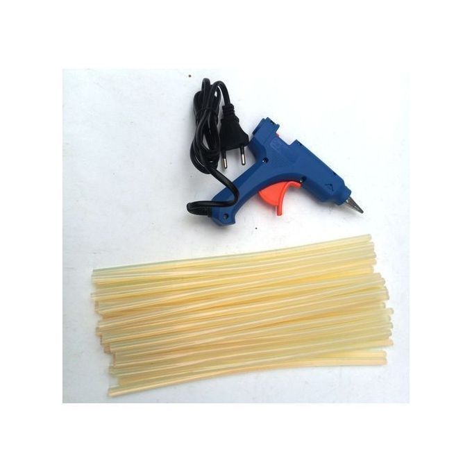 Hot Melt Glue Gun  & 30 Sticks -