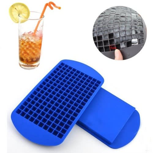 160 Grids Mini Silicone Ice Cube Trays Moulds - Blue