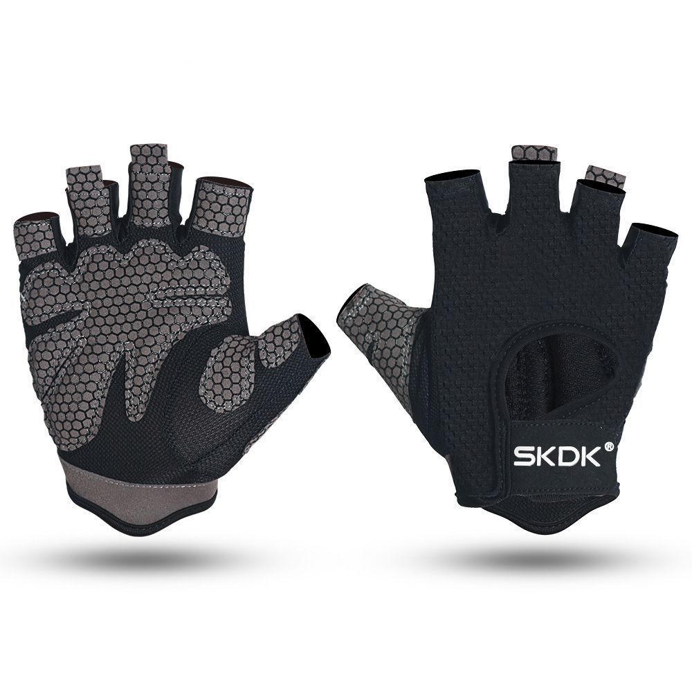 Bicycle Riding Half Finger Gloves-Black