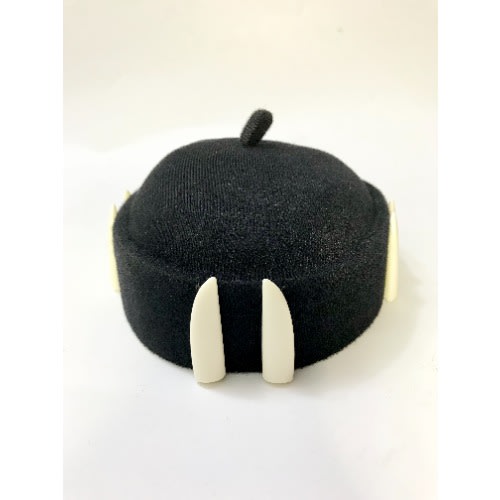 Children Kids Unisex Igbo Ibo Cultural Traditional Cap With Tusk -black