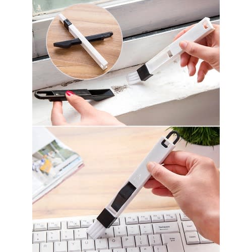 2 In 1 Mini Cleaning Brush With Detachable Dustpan - 2Pcs