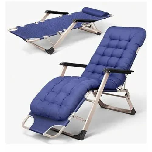 Reclining Folding Chair - Blue