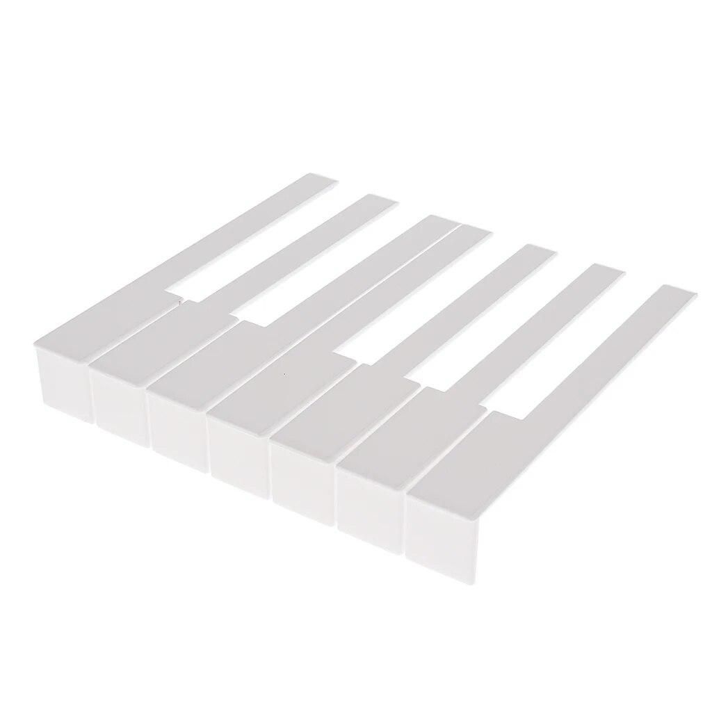 Piano Keytops With Glossy Finish Keyboard Replacement Parts 1 Set/52Keys